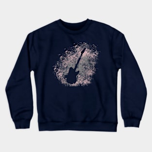 Guitarra eléctrica silueta Crewneck Sweatshirt